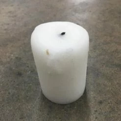 Something Blue Wedding DECOR Pillar Candle Wax White Size 2.5" CANDLES