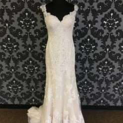 Something Blue Stella York 5526 Women's Wedding Dress Lace Ivory Size 12 Sheath WEDDING DRESSES