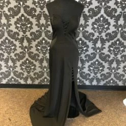 Something Blue Size 10 Black LAFEMME Poly-Spandex