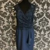Something Blue B2 Jasmine M180057 Women's Formal Poly/lace Navy Size 16 Cocktail