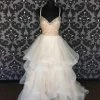 Size 12 Prosecco Wtoo Organza Thin/Beaded Ballgown V-Neck WEDDING DRESSES