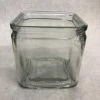 Something Blue DECOR Vase Glass Clear Size 4.5" Square VASES