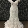 Something Blue Wedding Stella York Women's Wedding Dress Lace Ivory Size 12 Sheath