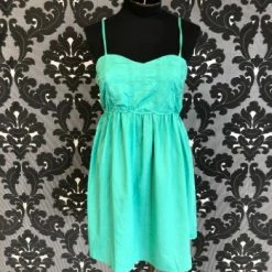 Something Blue Size Large Green Mustard Seed Cocktail Spaghetti FORMAL DRESSES FORMAL/MOTHER'S DRESSES