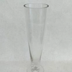 Something Blue Vase Size 15.75" Glass Clear RENTAL NEW ARRIVALS