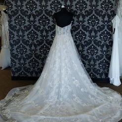 Something Blue CallaBlanche 121228 Wedding Dress Size 14 Lace/Tulle Ivory/Blush Strapless
