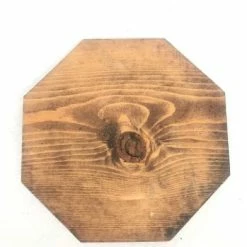 Something Blue Wood Decor Wood Dark Stain Size 11.25" WOOD DECOR