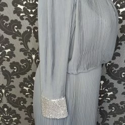 Something Blue FORMAL/MOTHER'S DRESSES LAN TING Size 20 Gray Chiffon Formal