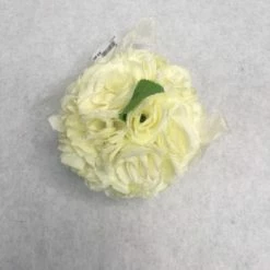 Something Blue Wedding Kissing Ball Roses Ivory Size 5" FLORAL DECOR