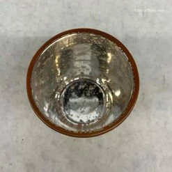 Something Blue Votive Holder Mercury Glass Gold Size 2.5