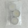 Something Blue DECOR Tea Light Candle Size 3ct Wax Ivory CANDLES