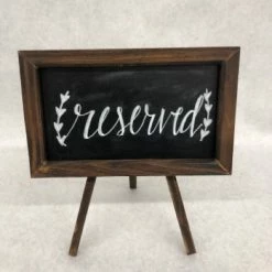 Something Blue Sign Wood/Chalkboard Brown/Black/White Size 8" X 9" SIGNS