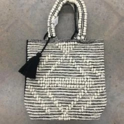 Something Blue Panache Oversized Woven Bag Woven-44 THE PARLOUR