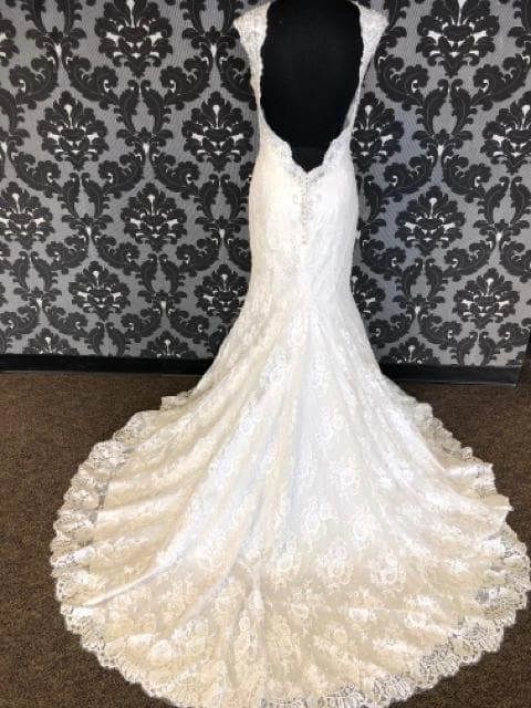 Something Blue Kenneth Winston KANDACE 1621 Women's Wedding Dress Lace Ivory Size 12 7 Something Blue Kenneth Winston KANDACE 1621 Women's Wedding Dress Lace Ivory Size 12