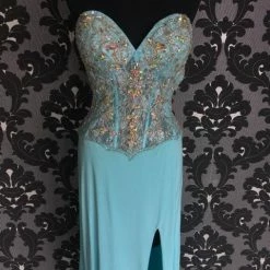 PROM Size 10 Light Blue Tony Bowls Poly-Spandex
