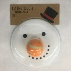 Something Blue Wedding THE PARLOUR Mudpie Snowman Disc Tennis Ball Set