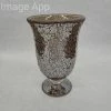 Something Blue Hobby Lobby Vase Crackle Glass Brown Size 9.5" Urn VASES
