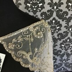 Something Blue NEW ARRIVALS Accessories Tulle Ivory & Silver Straps ACCESSORIES