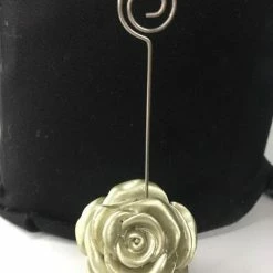 Something Blue Wedding DECOR 5 Ct Champagne Rose Table Number Holders