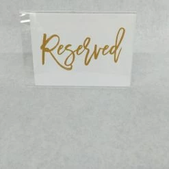 Something Blue Sign Holder Size 6"x4" Plastic Clear SIGNS DECOR