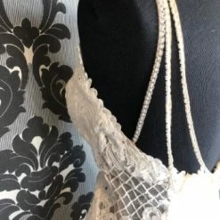 Something Blue Stella York 6586IV Wedding Dress Crepe/Lace Ivory Size 10 WEDDING DRESSES