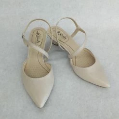 Something Blue Lifestride Kitten Heels Size 7 Leather Nude NEW ARRIVALS