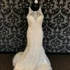 Something Blue Essense Of Australia D2174 Wedding Dress Beaded Lace AS IS- HOLES IN MESH/STAINS