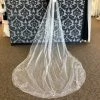 Something Blue VEILS Cathedral Ivory Tulle With Beads Veil