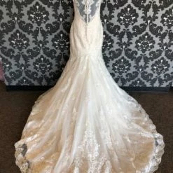 Something Blue Mori Lee Wedding Dress Lace/Beading Ivory Size 12 AS IS PILLING ON LEFT SIDE WEDDING DRESSES
