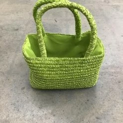 Something Blue Wedding Harry & David Flower Girl Basket Woven Green Size 9.5