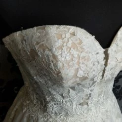 Something Blue Justin Alexander88142 Wedding Dress Size 18 Sequin/Lace Ivory Strapless Ballgown WEDDING DRESSES