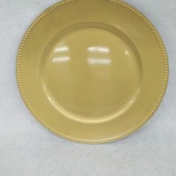 Something Blue Chargers Size 13" Plastic Gold CHARGERS