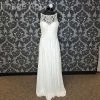 Something Blue Stella York 6593 Wedding Dress Chiffon/Lace Ivory A-line AS IS RUNS IN SKIRT