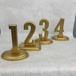 Something Blue Table Numbers Size 1-24 Wood Gold SIGNS DECOR
