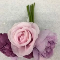 Something Blue DECOR Bouquet Flowers Purples Size 9.5" FLORAL