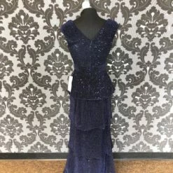 Something Blue FORMAL/MOTHER'S DRESSES Xscape Formal Sequin Navy Size 10