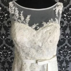 Something Blue Wedding Sincerity Bridal Women's Wedding Dress Lace/Tulle Ivory Size 16 WEDDING DRESSES