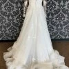 Something Blue Essense Of Australia Size 14 Ivory Tulle And Lace Long Sleeve Ballgown