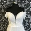 Something Blue Da Vinci Wedding Dress Lace/Tulle Ivory Size 20 Off The Shoulder WEDDING DRESSES