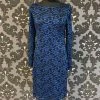 Something Blue Jessica Howard Women's Formal Lace Black/Royal Blue Size 8 FORMAL/MOTHER'S DRESSES