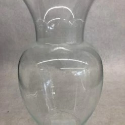 Something Blue Vase Glass Clear Size 11" Hourglass VASES DECOR