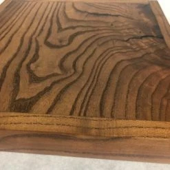 Something Blue DECOR Cake Stand Wood Dark Stain Size 14"x14"x2"