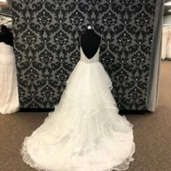 Something Blue WEDDING DRESSES House Of Wu 15672 Women's Wedding Dress Tulle Blush/ivory V-Neck