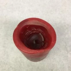 Something Blue Wedding DECOR Pillar Candle Wax Red Size 4" CANDLES