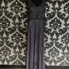 Something Blue Adrianna Papell Formal Sequin Gun Metal Size 8 FORMAL DRESSES FORMAL/MOTHER'S DRESSES