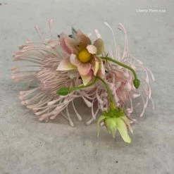 Something Blue DECOR Flowers Floral Blush Size 4ct FLORAL