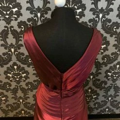 Something Blue Jade By Jasmine J1178 Formal Organza Plum Size 14