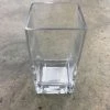 Something Blue Wedding DECOR Vase Glass Clear Size 6"x3"x3" Square VASES
