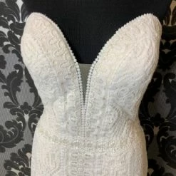 Something Blue WEDDING DRESSES Wilderly Bride 19489 Women's Wedding Dress Chiffon/Lace Ivory