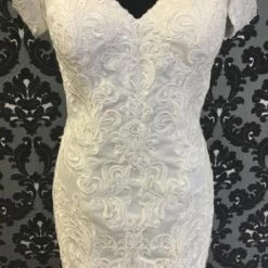 Something Blue Wedding Stella York Women's Wedding Dress Lace Ivory Size 14 Sheath 7 Something Blue Wedding Stella York Women's Wedding Dress Lace Ivory Size 14 Sheath